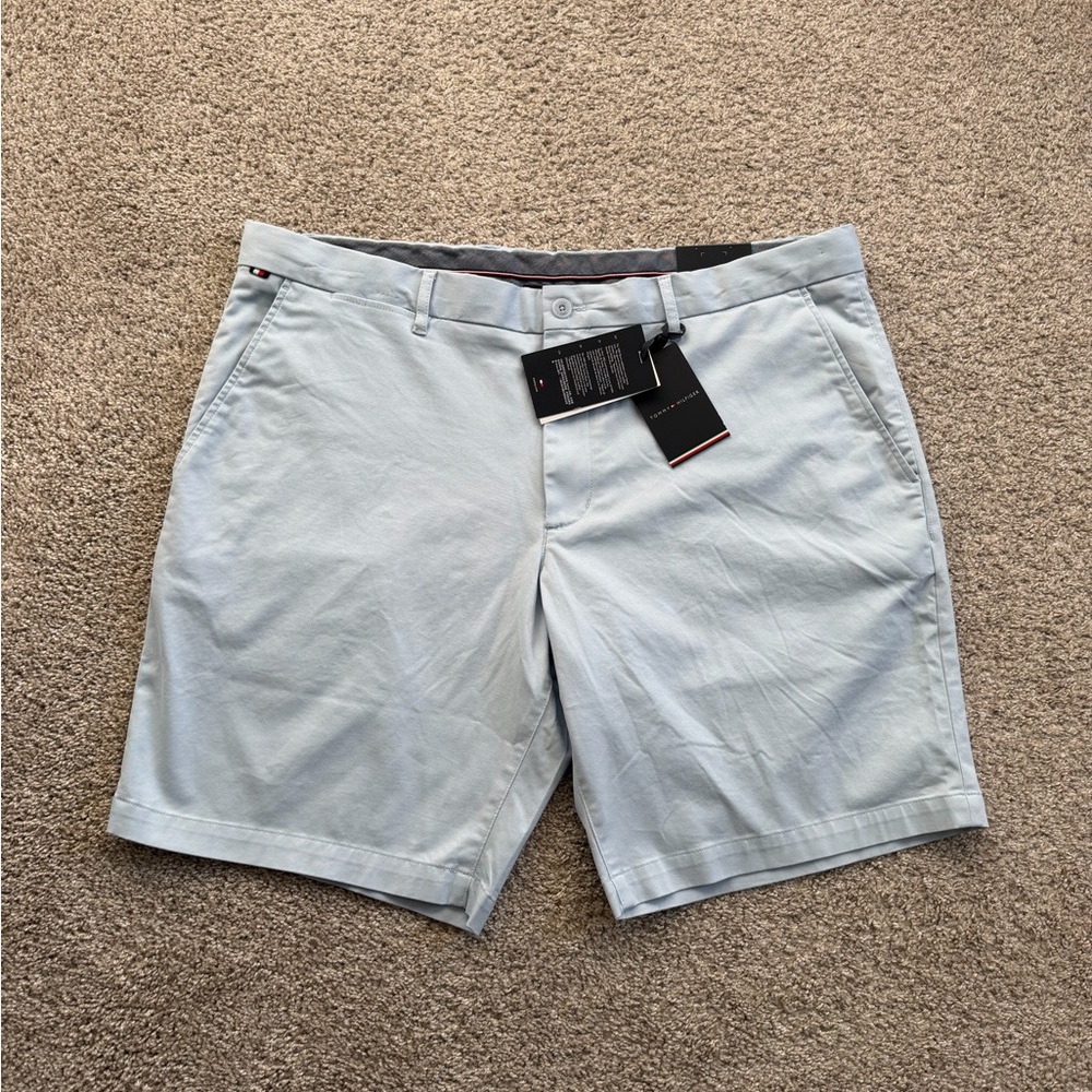 Tommy Hilfiger Brooklyn Shorts Men 40W Light Blue New With Tags